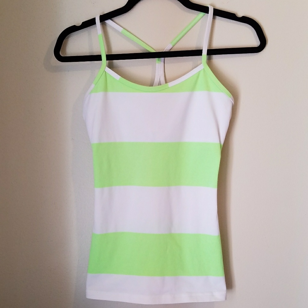 Lululemon Power Y striped tank